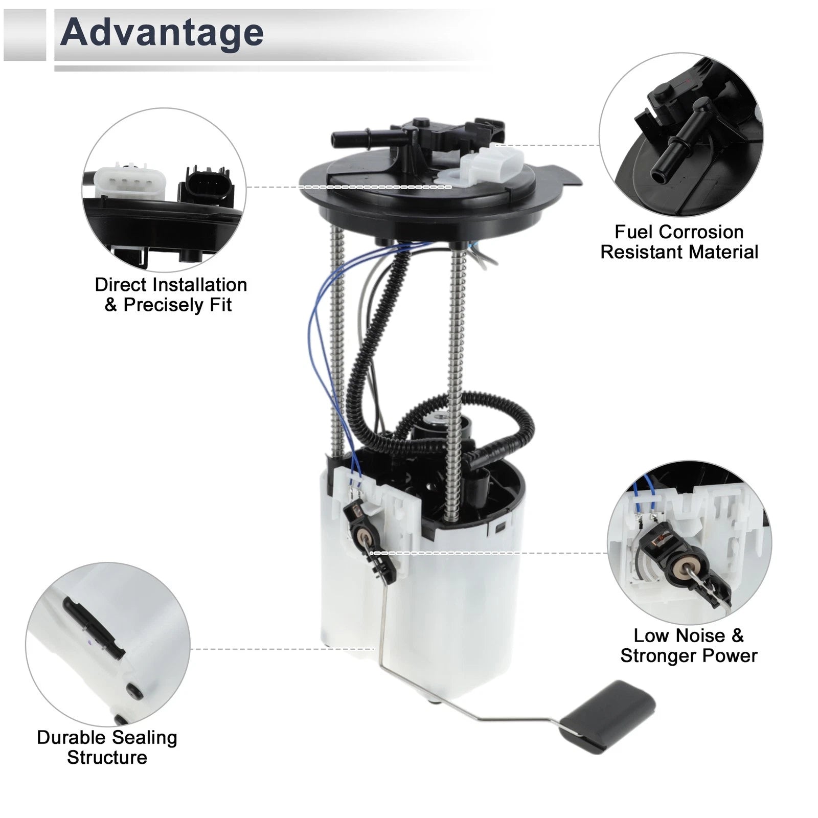 Fuel Pump Assembly for Buick Lucerne (2009–2011) V6 3.9L No. 23120349