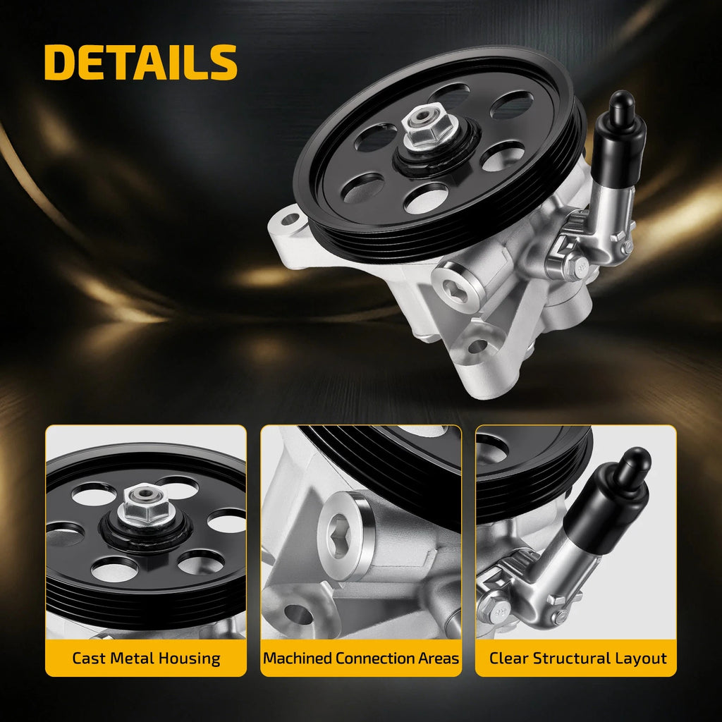 Power Steering Pump with Pulley for Honda Accord 1998–2002, Odyssey 1999–2004