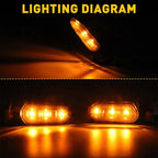 Set of 4 LED Turn Signal Lights for Honda Shadow VTX1300 VT 600 700 750 1100