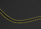 Console Lid Pull Over Cover Leather for Ford F150 Lariat (1997–2003) Yellow Stitch