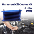 13 Row Engine Oil Cooler with 7" Electric Fan Kit for Universal Applications