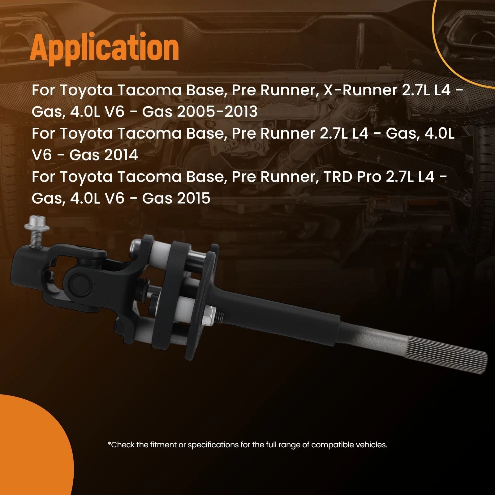 Intermediate Upper Steering Column Shaft for Toyota Tacoma (2005–2015)