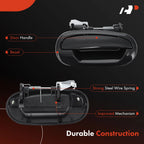 2X Rear Black Exterior Door Handle for Ford F-150, Expedition (2001–2003)