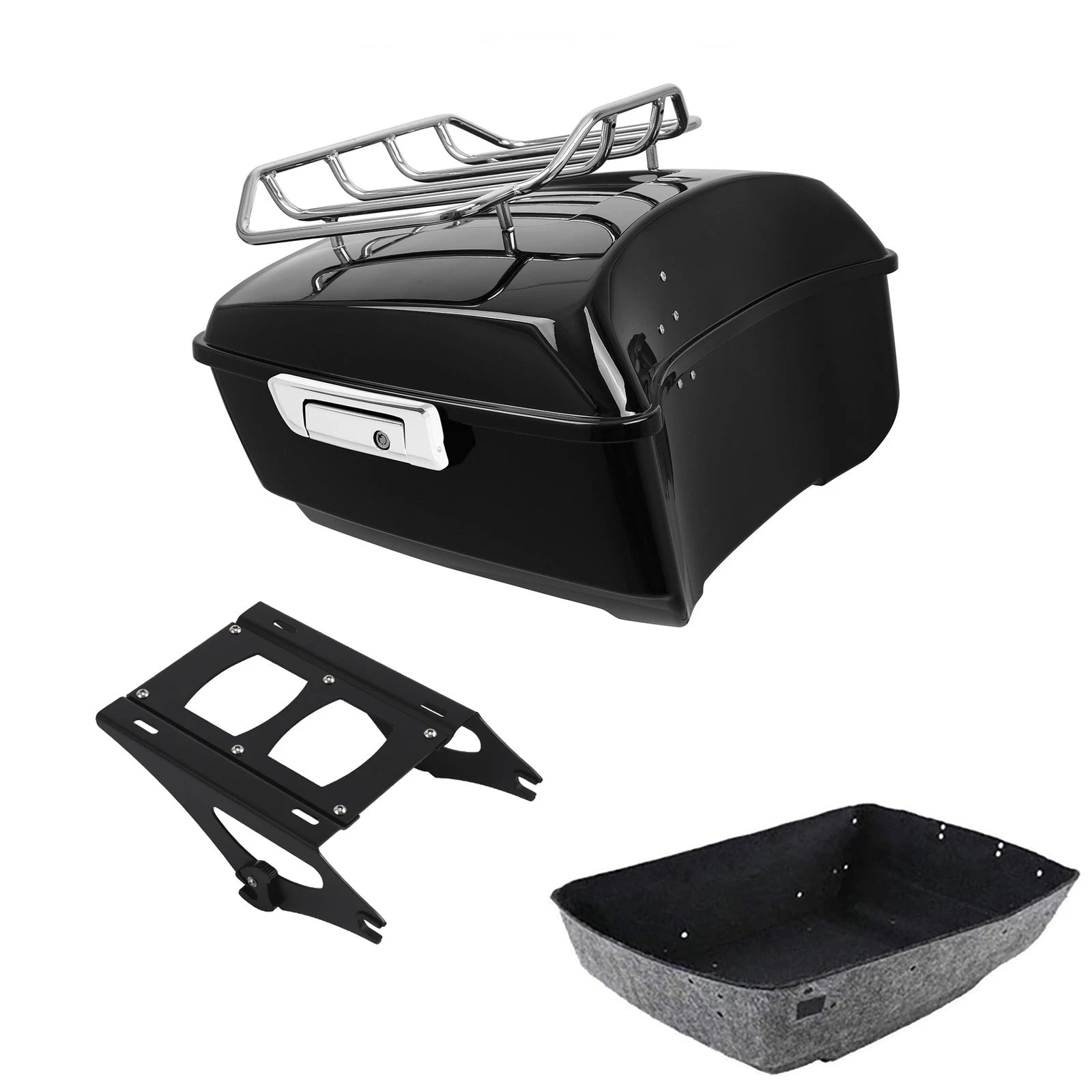 2X King Trunk Luggage Rack for Harley Road Street Glide (2014–2026)