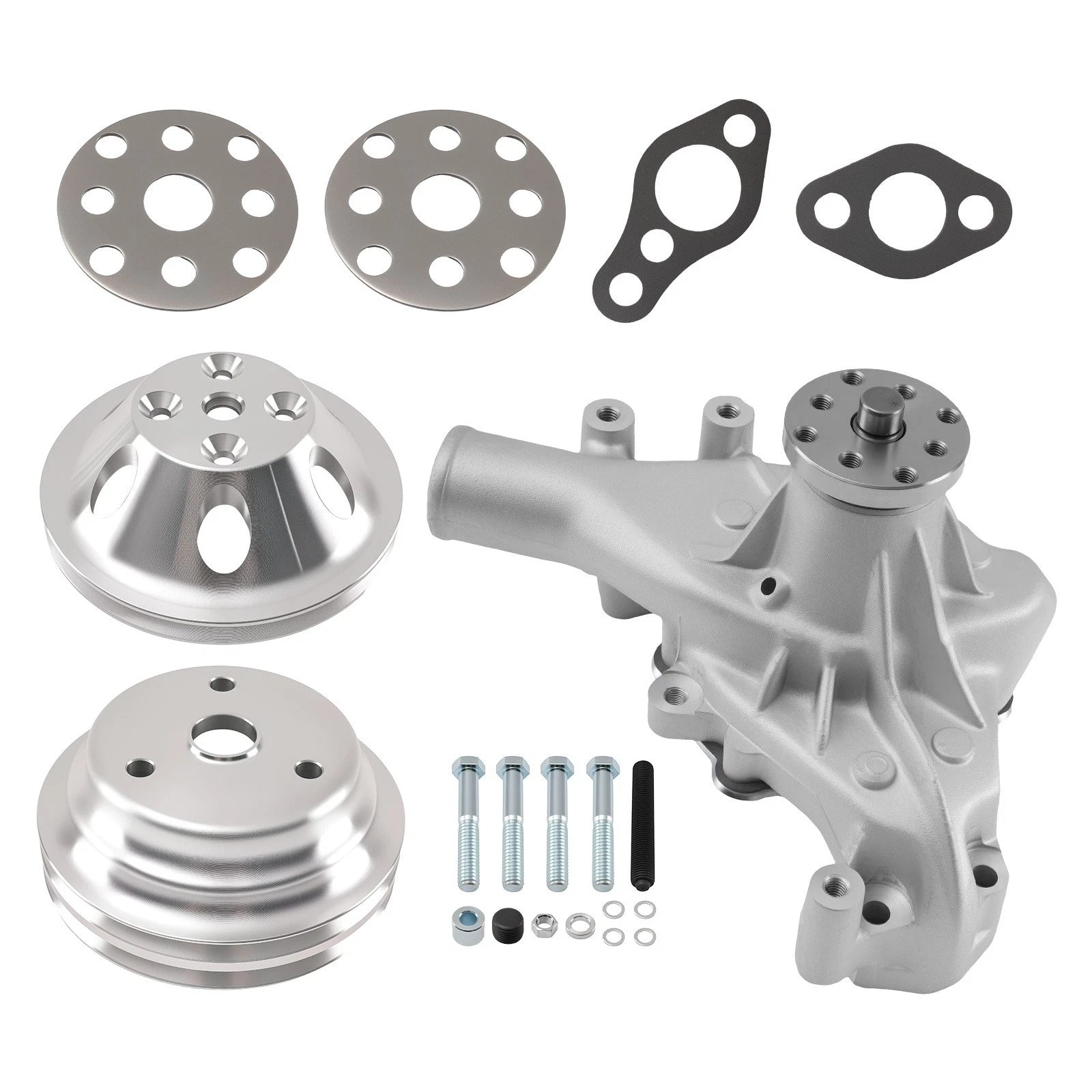 Water Pump with Pulley for Small Block Chevy 283 305 350 (1969–1987)