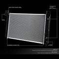 28" Aluminum Core Radiator for Silverado Sierra Suburban Yukon (1999–2007) DPI 2334