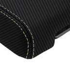 Console Armrest Cover for Jeep Liberty (2008–2013) Carbon Fiber Beige Stitch