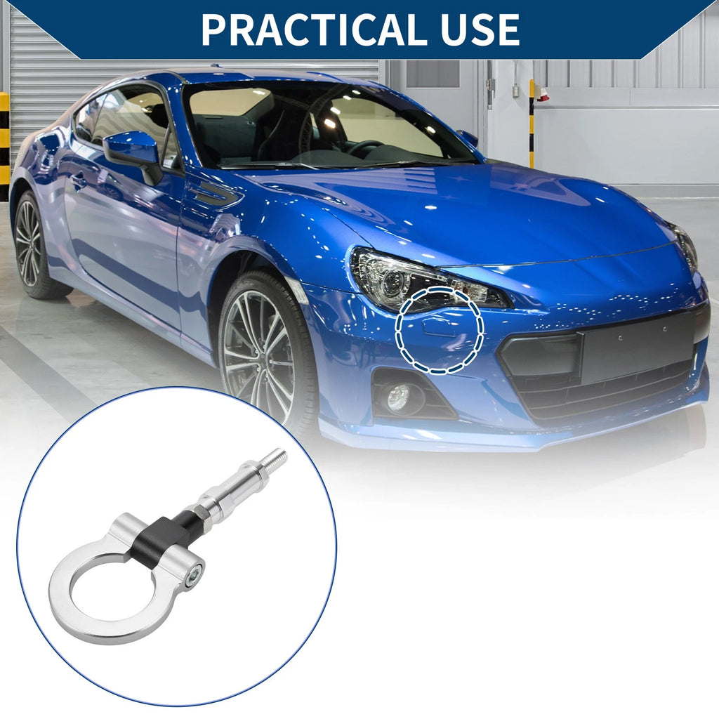 Tow Hook for Honda S2000 (2000–2009) - Metal Towing Ring, Silver
