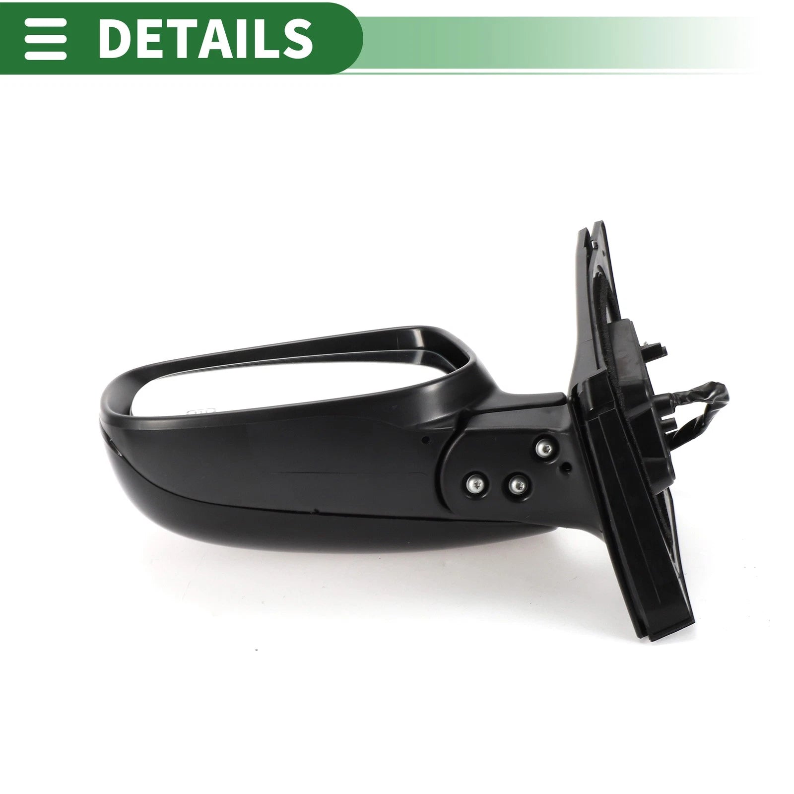 Left Side Door Mirror for Toyota Corolla (2009–2013) Manual Folding Gloss Black