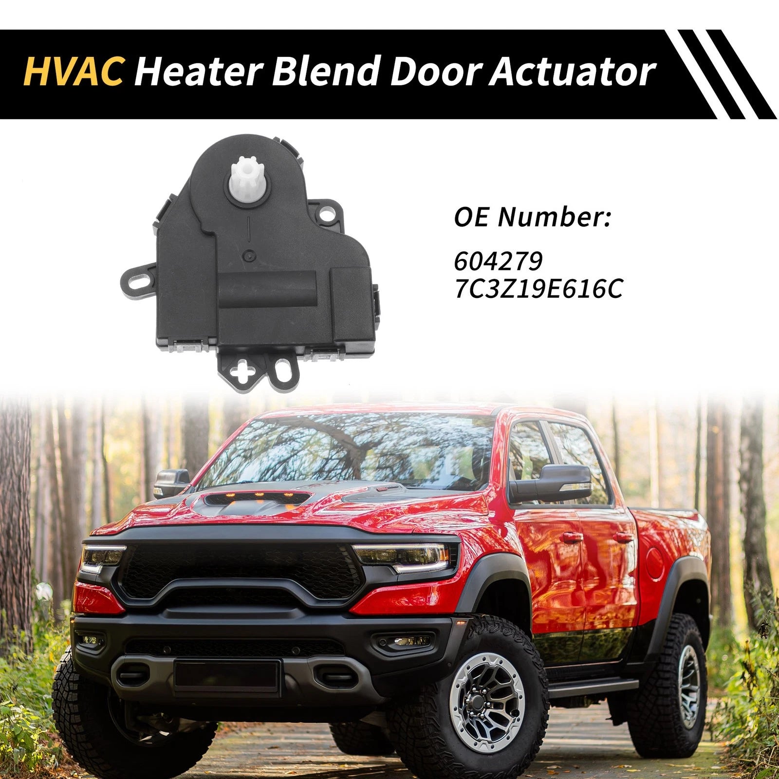 HVAC Air Door Actuator Heater Blend for Ford F-250 (2008–2009) No.604279