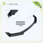 Front Bumper Lip Chin Spoiler for Honda Civic Sedan (2016–2019) - Painted Black