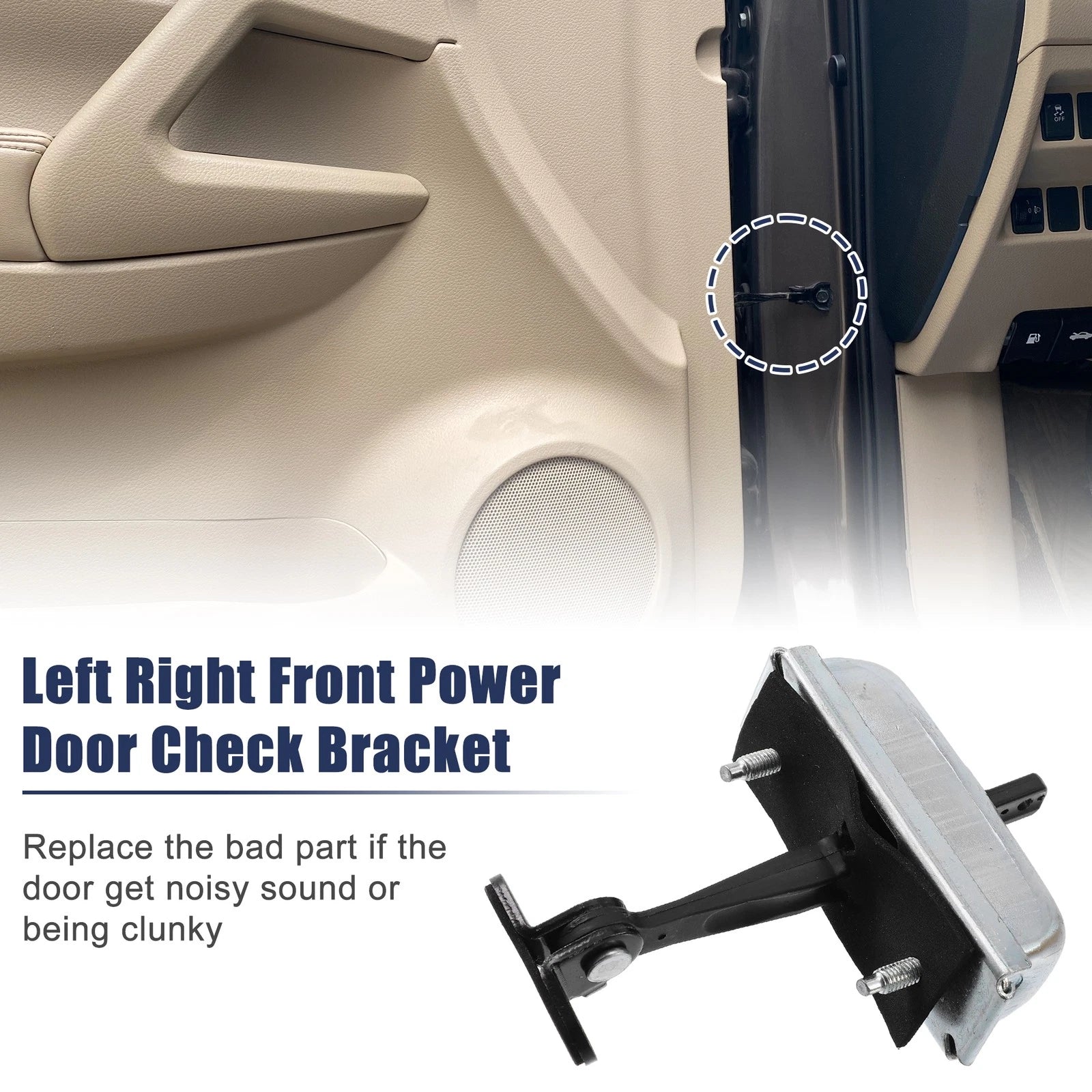 Front Left Right Door Check Stop for Chevrolet Express GMC Savana (1996–2023) 15826449