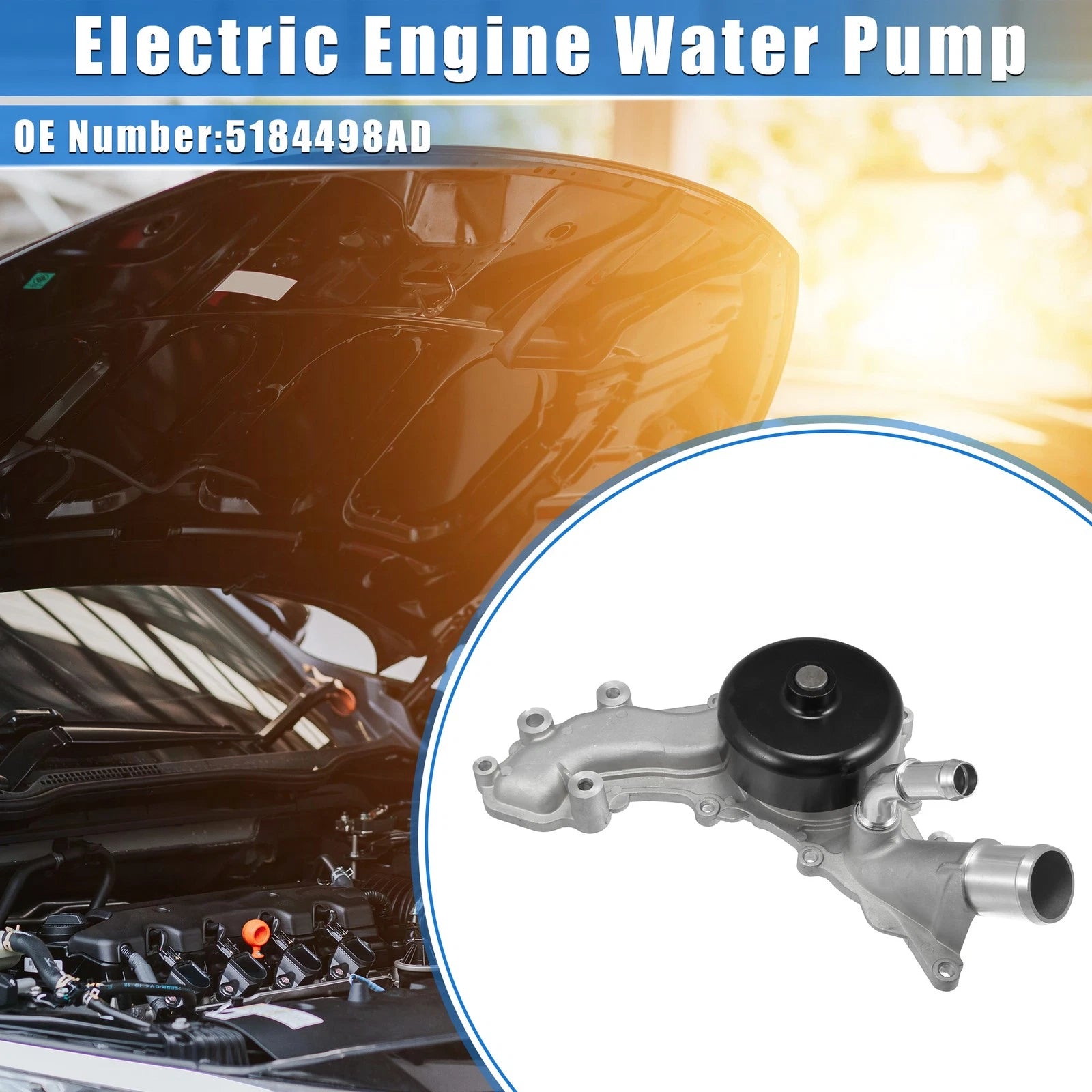 Water Pump No. 5184498AD/5184498AK for Chrysler 300 V6 3.6L (2011–2015)