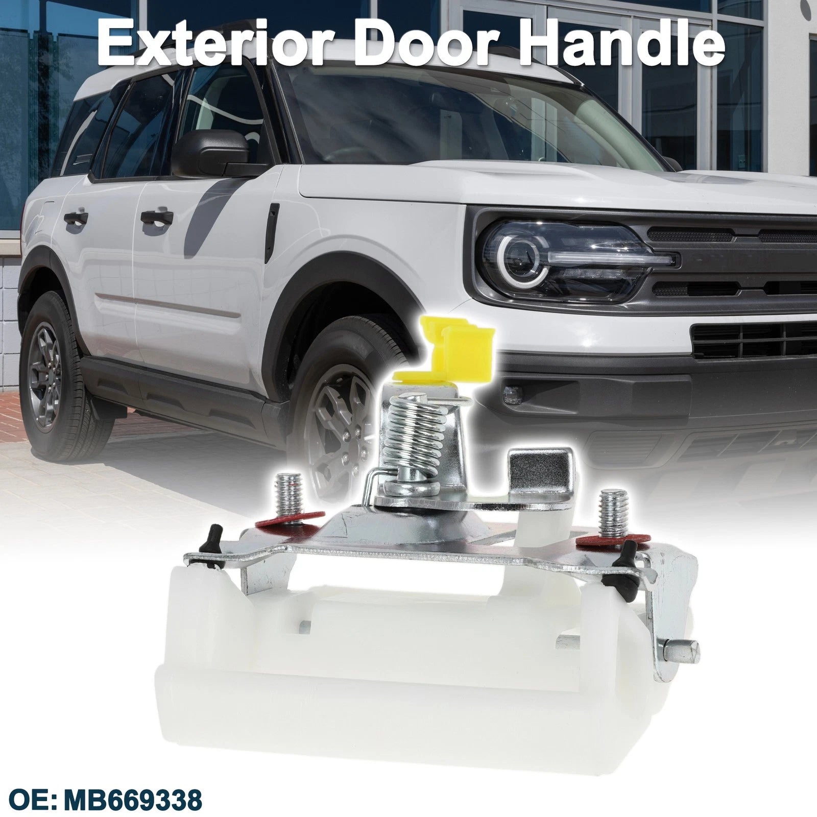 Rear Exterior Door Handle for Mitsubishi Pajero Montero (1990–2001) MB669338 White