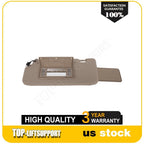 Left Tan Sun Visor with Lamp for Nissan Murano (2006–2008)