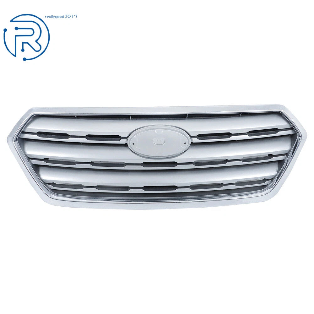 Set of 2 Upper and Lower Front Bumper Grilles for Subaru Outback (2015-2017)
