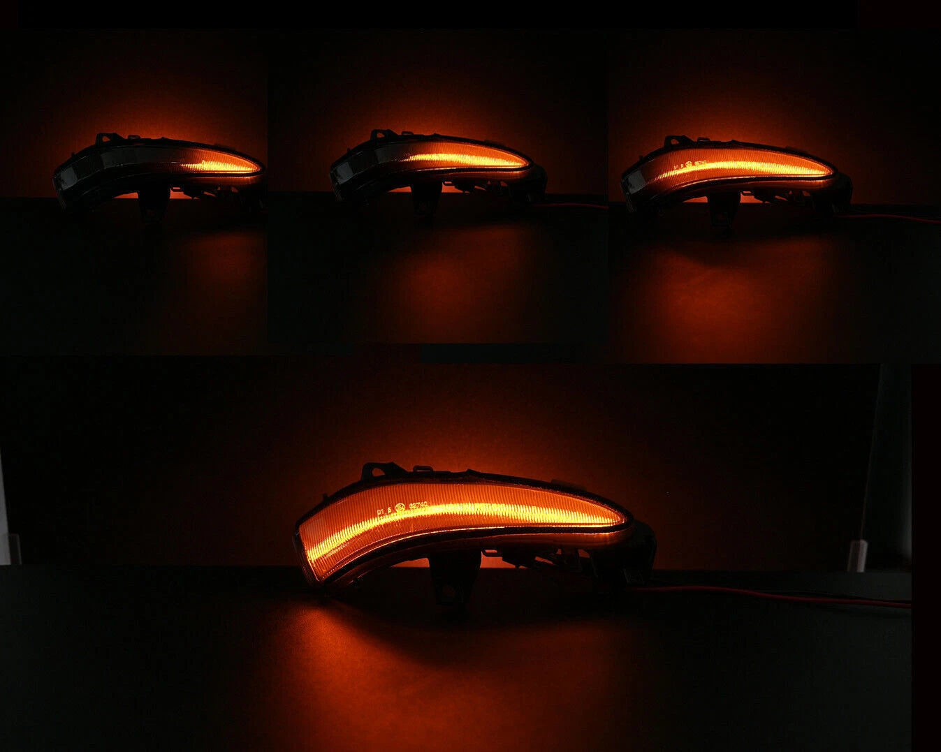 Smoked Sequential LED Side Mirror Turn Signal Light for Lexus RX450H RX350 (2009–2015)