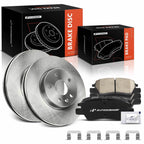 Front Disc Brake Rotors & Ceramic Pads for Chevy Cruze Volt (2016–2019)