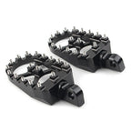 Black  Wide Fat Foot Pegs MX Style for Harley Dyna Sportster Bobber