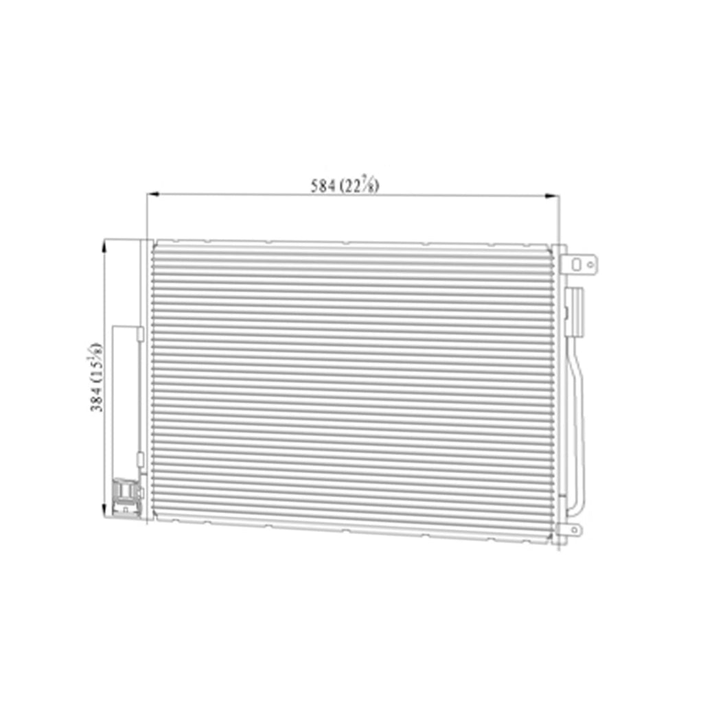 Replacement A/C Condenser for Chevrolet Sonic Hatchback (2012–2018)