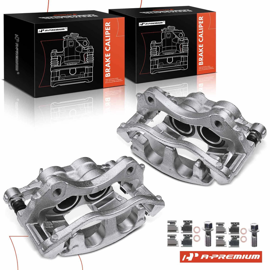 2X Front Brake Caliper with Bracket for Ford Transit-150 (2015–2019)