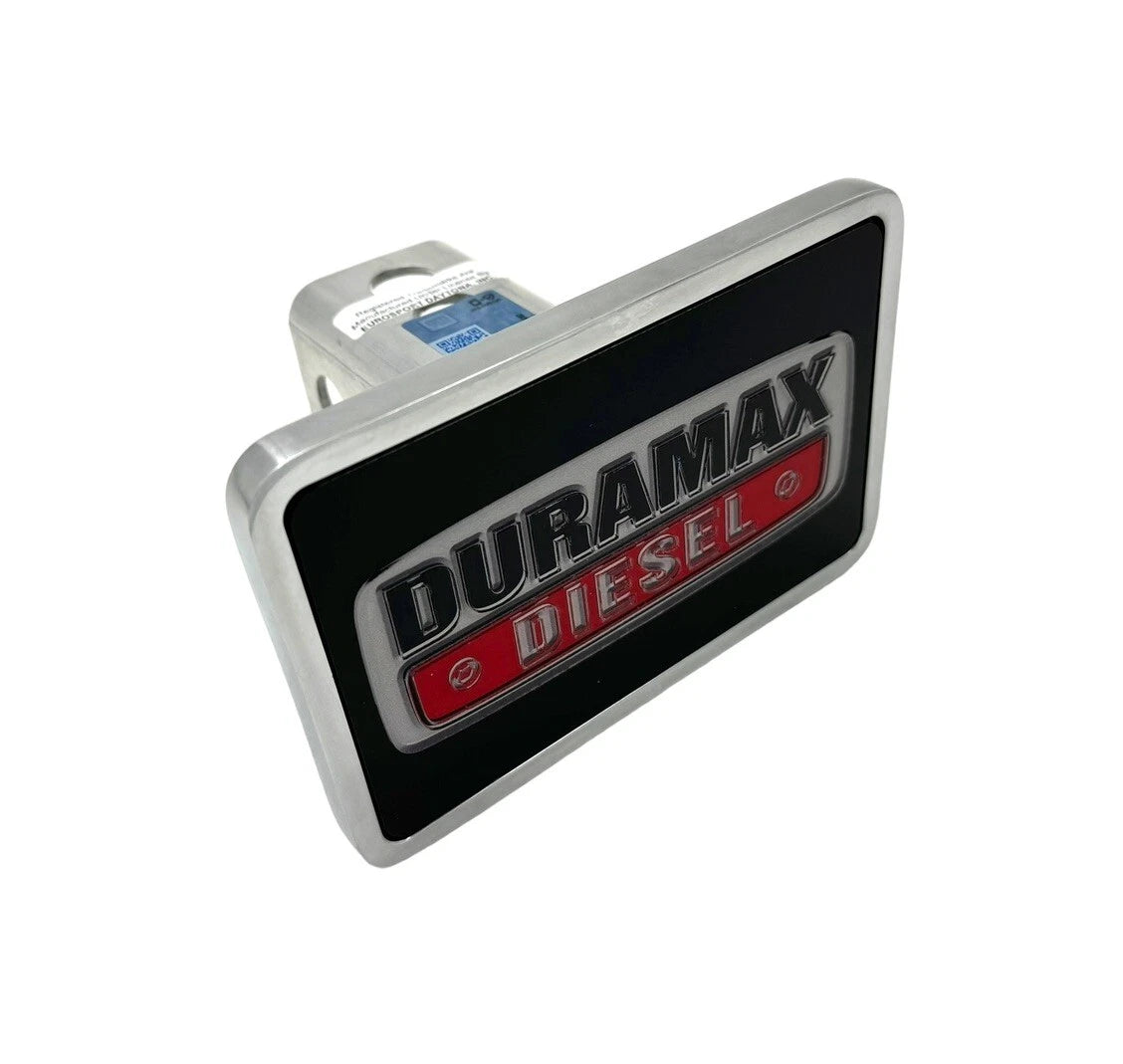 Aluminum Chevy Duramax Logo Hitch Cover for 2 Inch Receiver (1pc) (2001–2024)