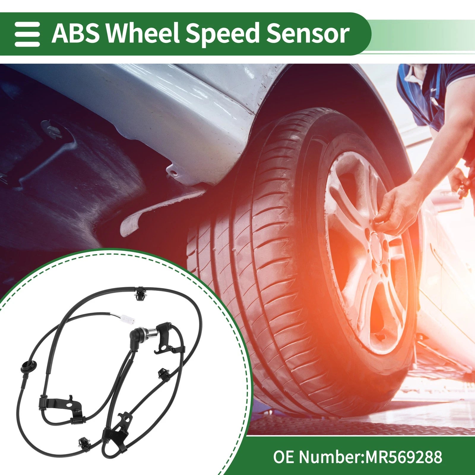 ABS Wheel Speed Sensor MR569288 for Mitsubishi Galant (1994–2003)