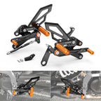 Adjustable Rearsets Footrest Pegs for KTM 390 Duke (2024–2026)