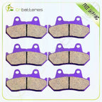 Set of 2 Front and Rear Brake Pads for Honda VT1100C Shadow 1100 (1987–1990) Carbon Fiber