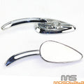 Chrome Skull Rear View Mirrors for Honda Shadow Spirit VT750 (2001-2007)