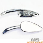 Chrome Skull Rear View Mirrors for Honda Shadow Spirit VT750 (2001-2007)