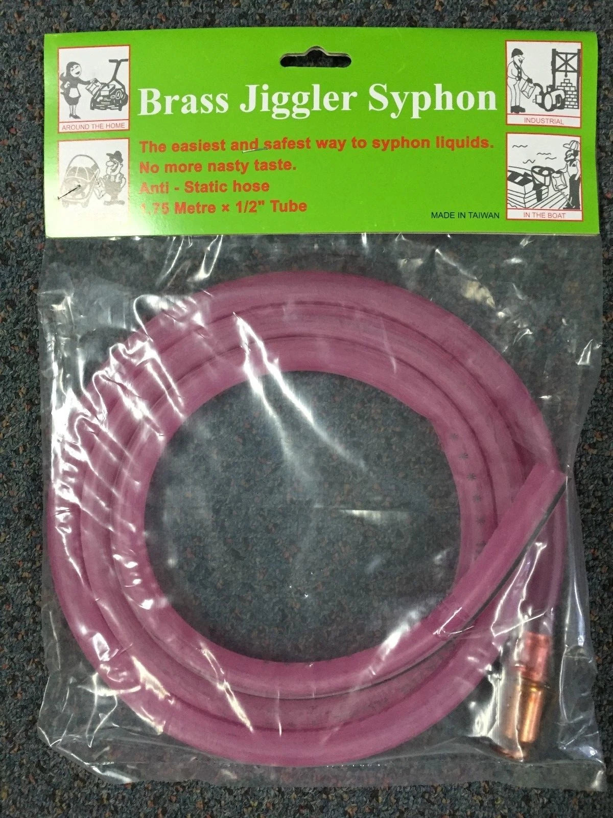 Siphon Hose 12mm x 1.75M for Pool, Fuel, Car, Boat, Truck (RWB5680)
