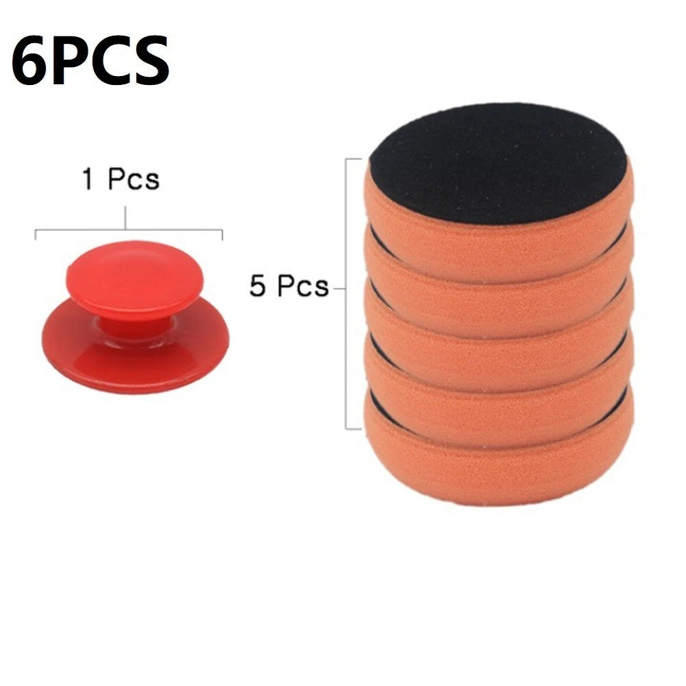 Set of 4 Microfiber Applicator Pads for Car Wax Wash Polish