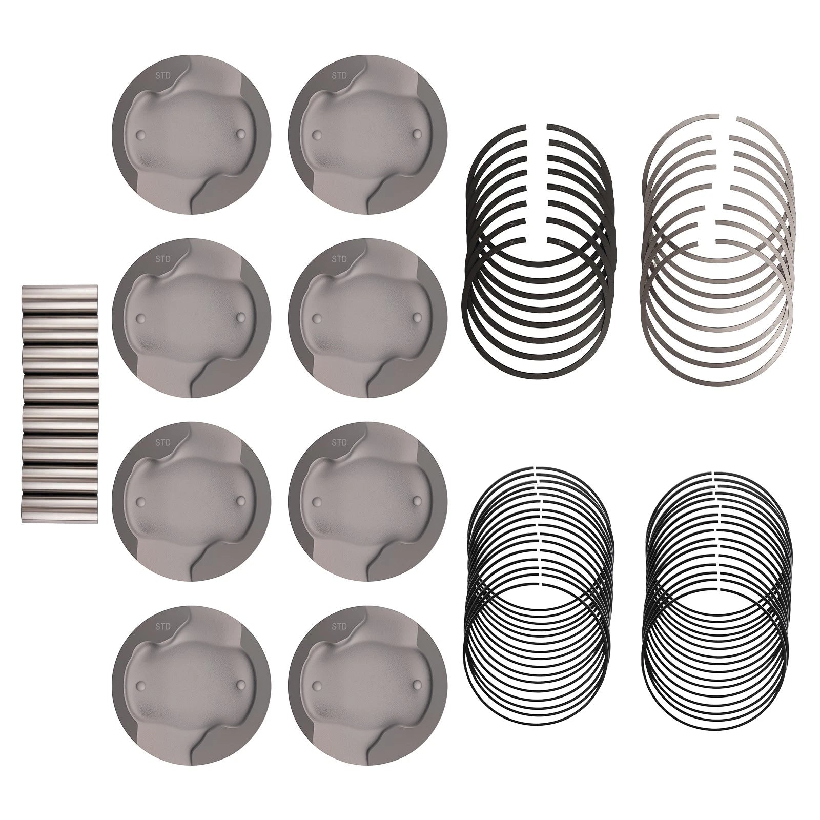 Pistons with Rings for Chrysler Dodge Mitsubishi 4.7L (2008-2011)