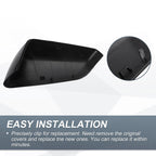 Right Side Mirror Cover Cap Gloss Black for Chevy Equinox GMC Terrain (2010–2017)
