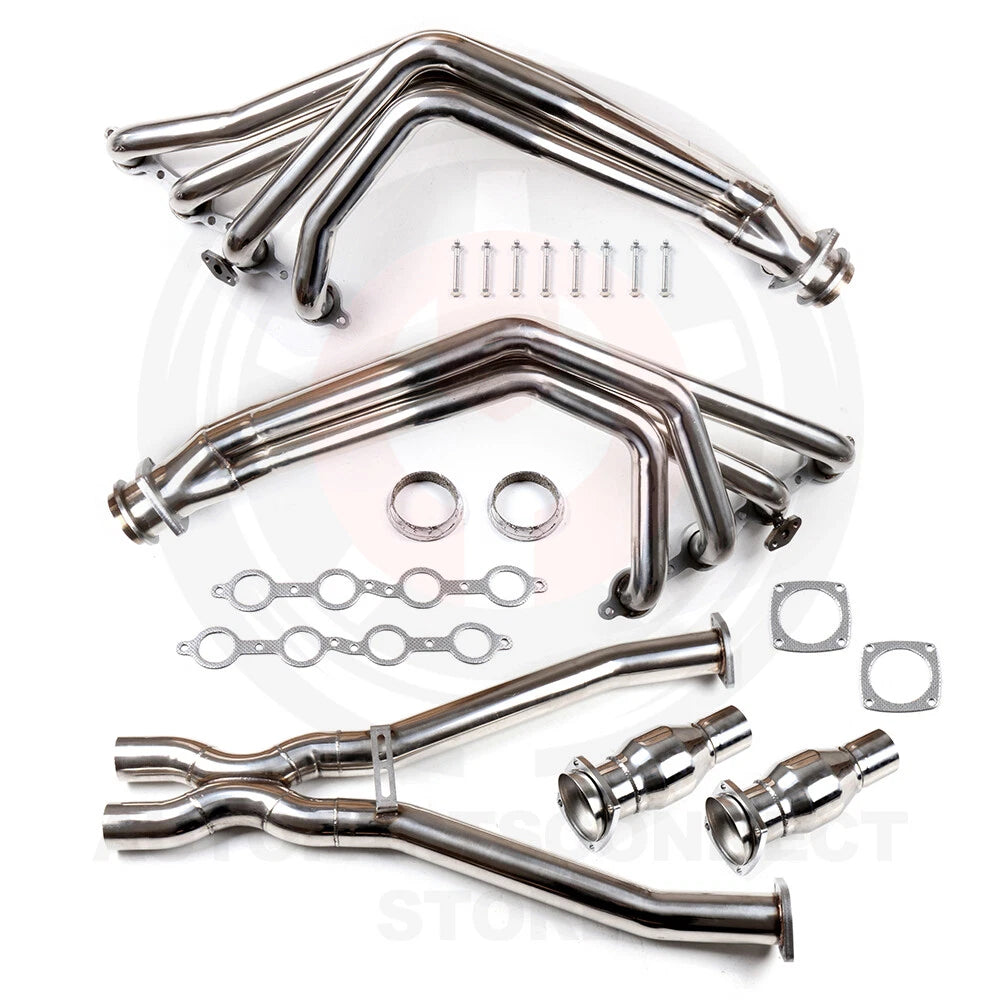 3" Long Tube Exhaust Headers & X Pipe for Chevy Corvette 5.7L V8 (1998–2004)