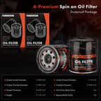 2X Engine Oil Filter for Chevy Silverado 1500 (2019–2024) GMC Sierra 1500