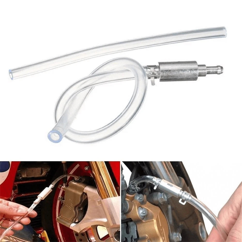 Clutch Brake Bleeder Hose Way Valve Tube Bleeding Tool for Motorcycle Car