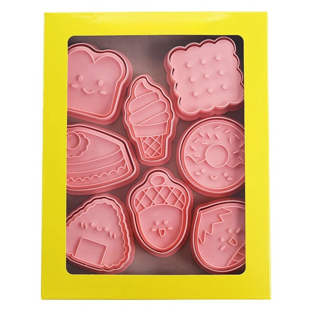 8 Piece Cookie Cutter Set for Baking