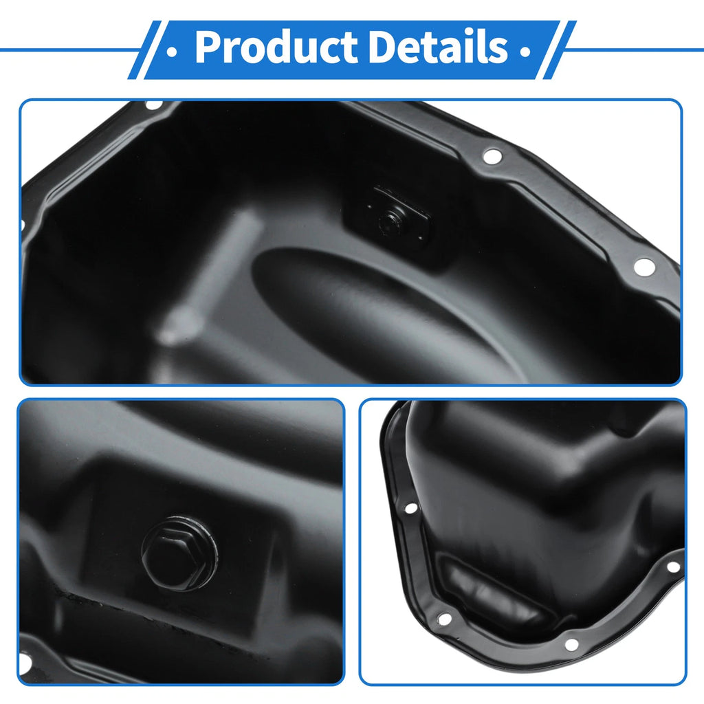 1 Pc Engine Oil Pan No.121010V040 for Toyota RAV4 (2009–2017) Steel Black