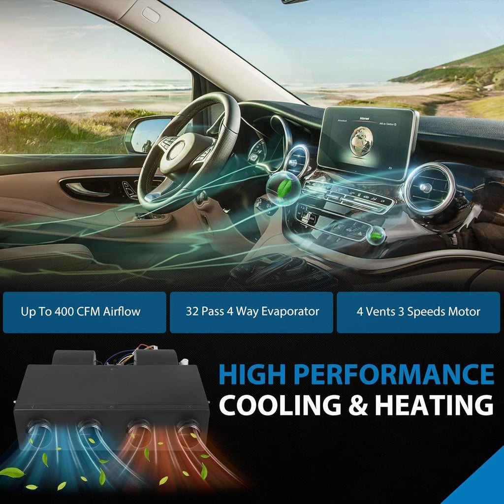 12V Electric Air Conditioner Kit for Universal Cars (Underdash)