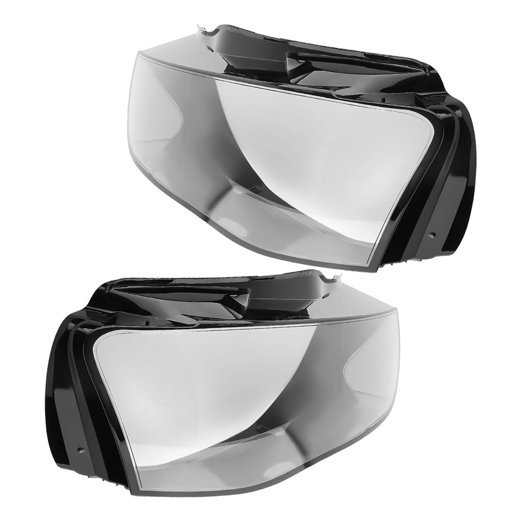 Pair Front Headlight Lens Covers for Audi A4 Quattro (2013–2015)