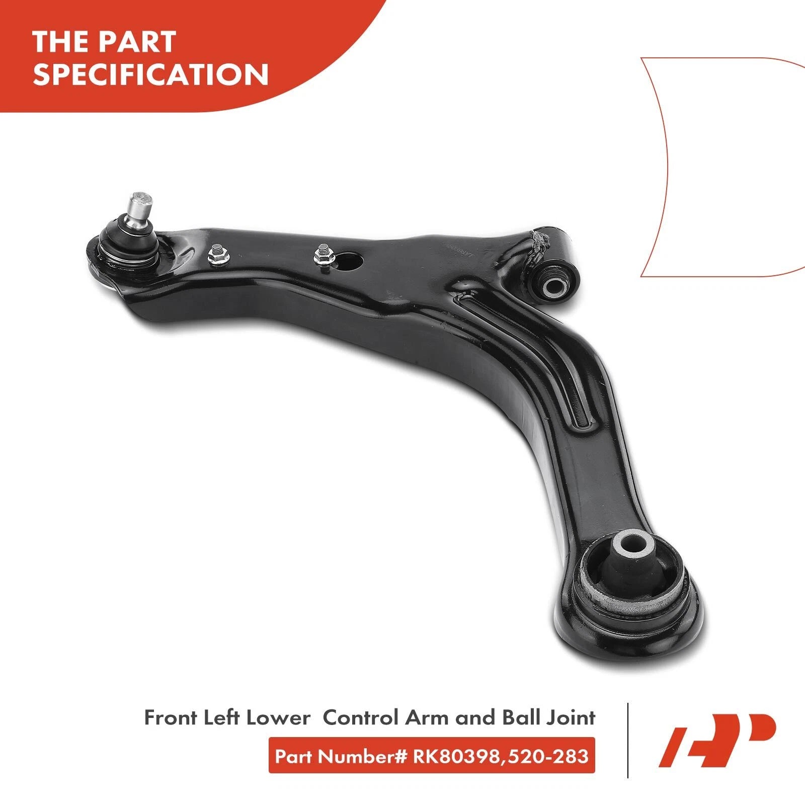 Front Left Lower Control Arm with Ball Joint for Ford Escape (2001-2004)