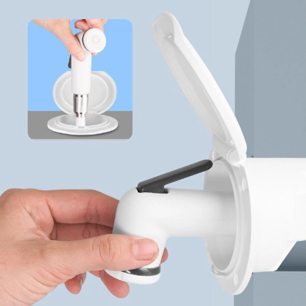 Set of 2 Retractable Shower Heads for Boat Deck (ABS PVC, 5M Hose)