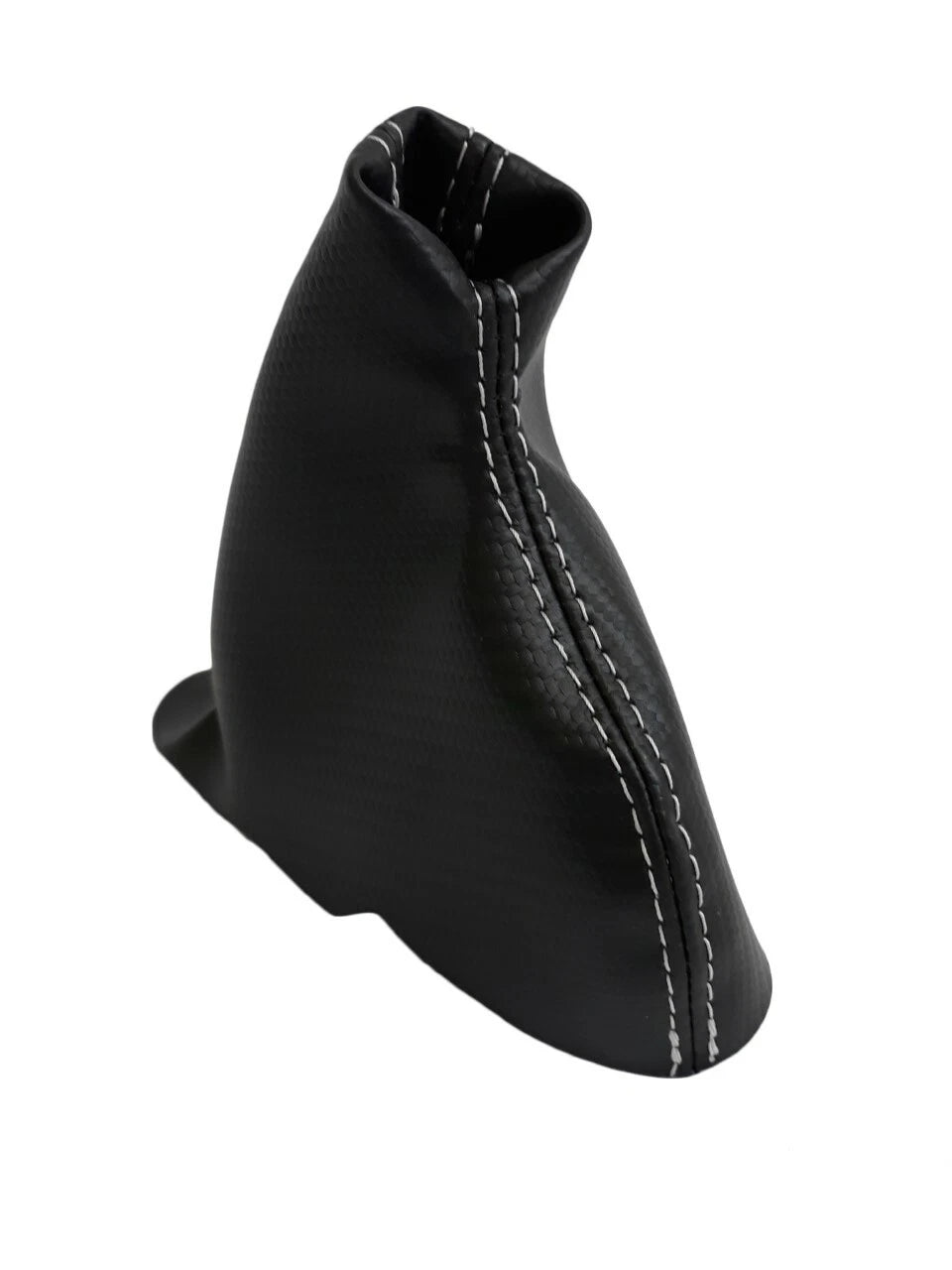 E Brake Boot for Acura TSX (2004–2008) Carbon Fiber White Stitch