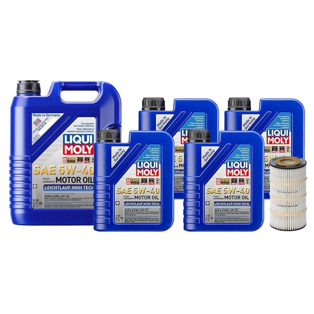 Oil Change Kit 9L Liqui Moly Molygen 5W40 for Mercedes 2.6/3.2L (1990–1996)