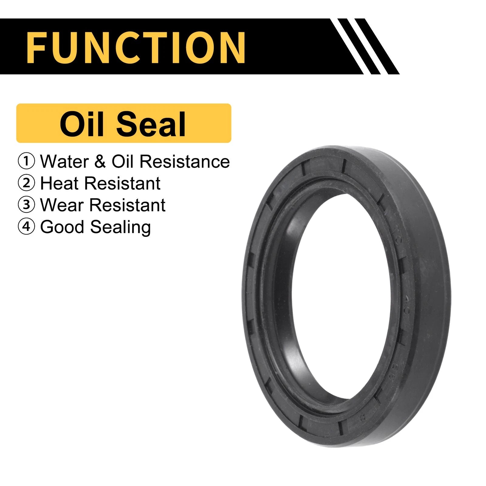 Set of 5 Oil Seal Rotary Shaft Seal NBR Rubber 40x55x8mm