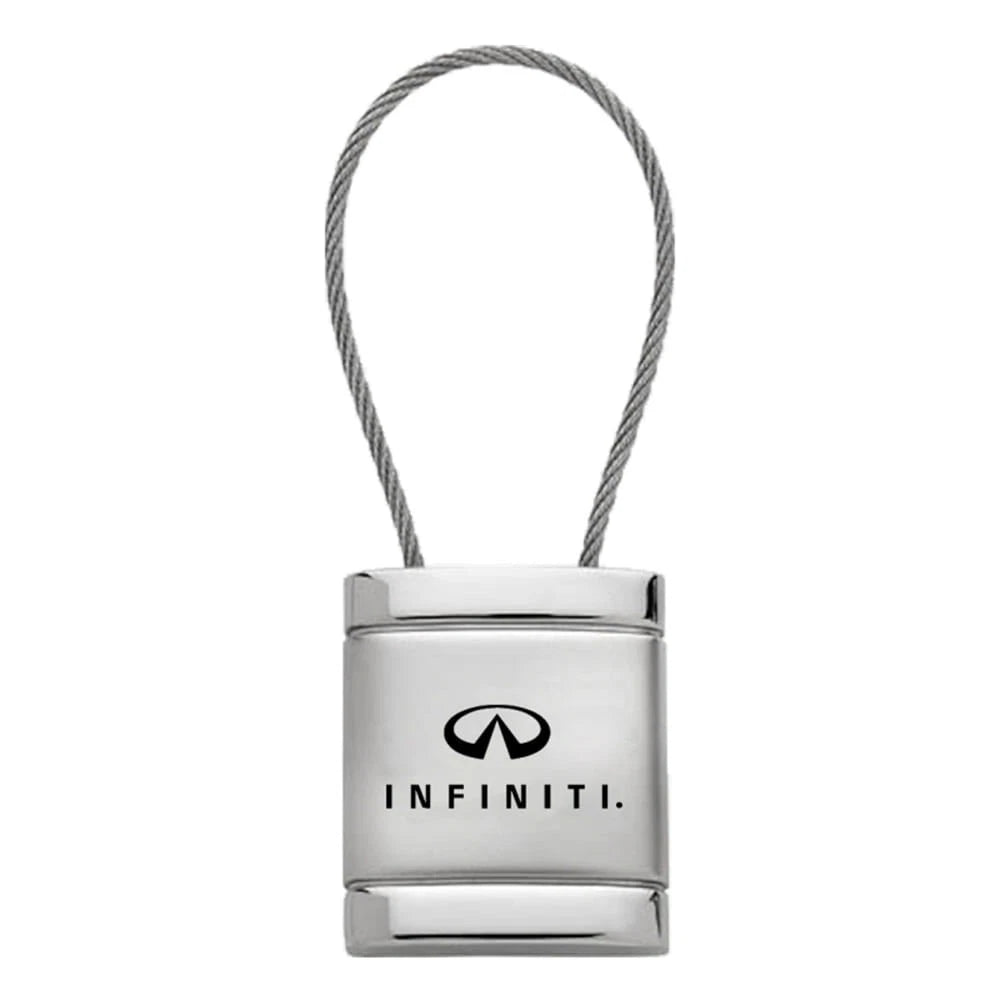 Satin-Chrome Cable Keychain - Officially Licensed for Infiniti