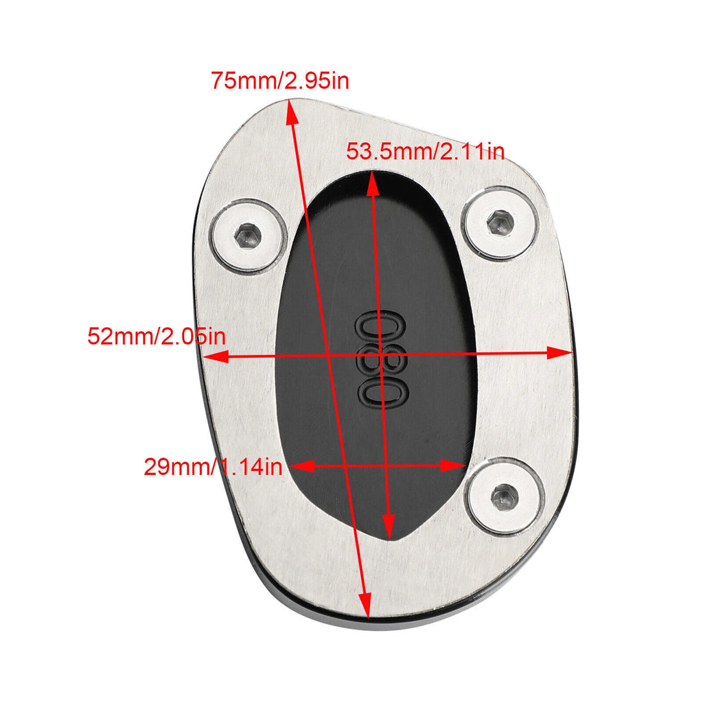 Kickstand Sidestand Enlarged Plate Pad for Speed Twin 1200 Thruxton 1200 (2019–2023)
