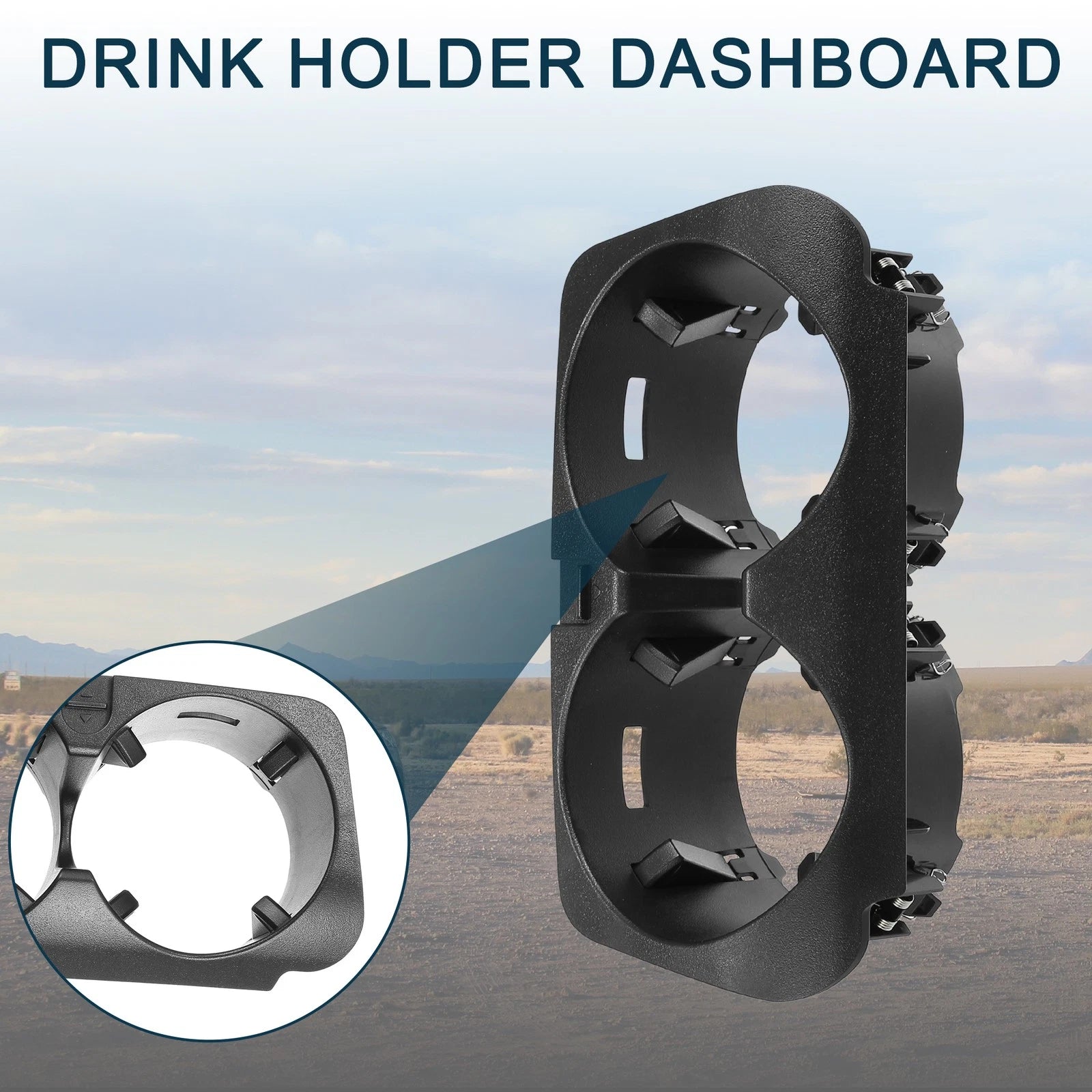 Cup Holder for Mercedes Benz W463 (2019–2023) No.A2056800691 Black
